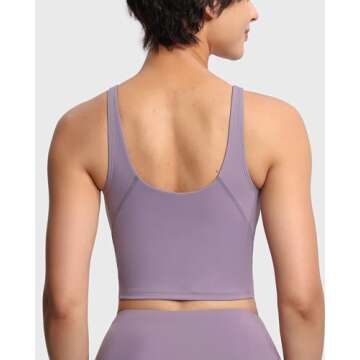 Women’s Longline Sports Bra for Yoga and Workouts