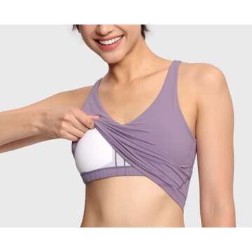 Women’s Longline Sports Bra for Yoga and Workouts