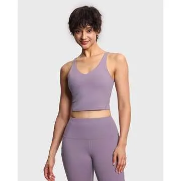 Women’s Longline Sports Bra for Yoga and Workouts