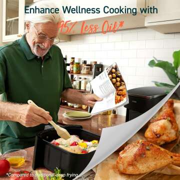 COSORI 9-in-1 Compact Air Fryer 6 Qt with Recipes