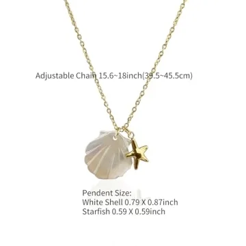 AditiGarden Beach Charm Necklaces for Coastal Elegance