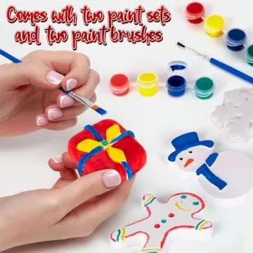 ArtCreativity Christmas Ceramic Painting Kit for Kids