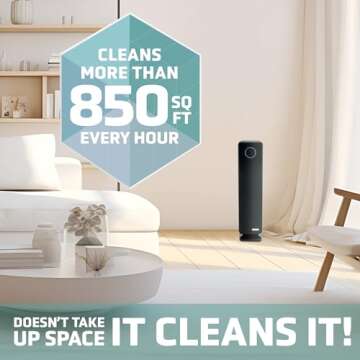 GermGuardian Air Purifier for Home, Large Rooms, H13 HEPA Filter, Removes Dust, Allergens, Smoke, Po...