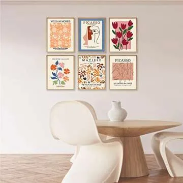 Flower Market Posters Set of 6 for Vibrant Wall Art