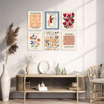 Flower Market Posters Set of 6 for Vibrant Wall Art