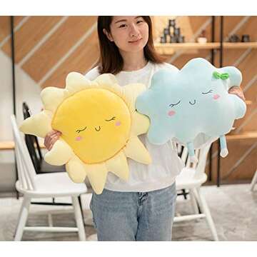 Mathew Sun Cloud Throw Pillow Plush Sofa Cushion Neck Pillow