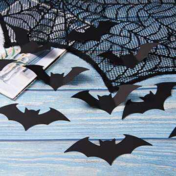 72 Pieces Bat Cut-Outs for Halloween Party Decorations