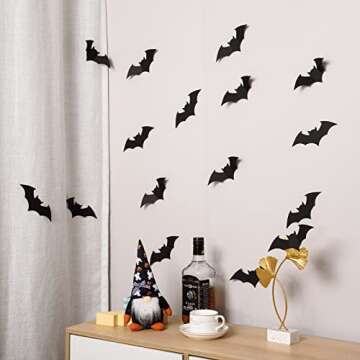 72 Pieces Bat Cut-Outs for Halloween Party Decorations