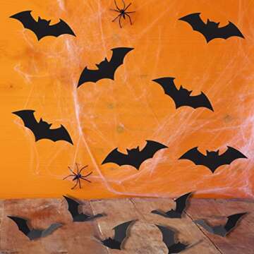 72 Pieces Bat Cut-Outs for Halloween Party Decorations