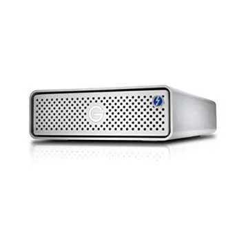G-Technology 14TB G-DRIVE with Thunderbolt 3 and USB-C Desktop External Hard Drive, Silver - 0G10427-1