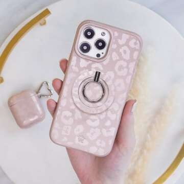 Velvet Caviar Compatible with MagSafe Phone Grip - Magnetic Ring Holder with Adjustable Stand - Remo...