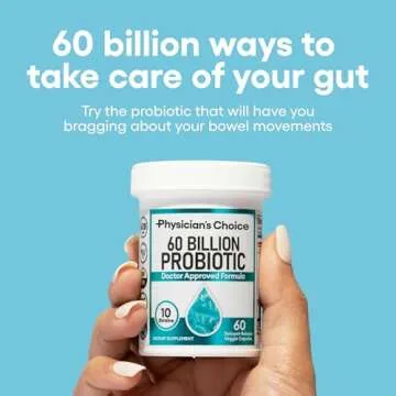 Physician's CHOICE Probiotics 60 Billion CFU - 10 Strains + Organic Prebiotics - Immune, Digestive &...