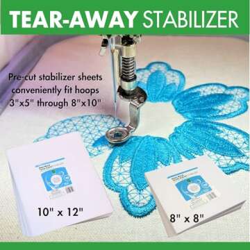 Premium Tear Away Stabilizer for Embroidery