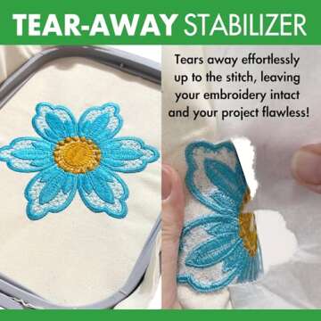 Premium Tear Away Stabilizer for Embroidery
