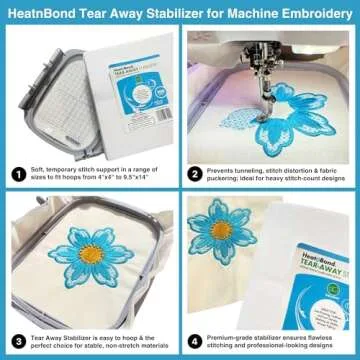Premium Tear Away Stabilizer for Embroidery
