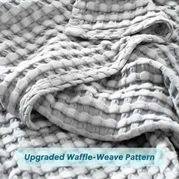 Bedsure Cooling Waffle Blanket for Hot Sleepers - King Size