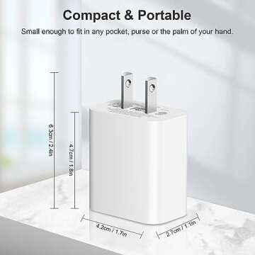 20W Fast Charging USB C Wall Charger for All Devices