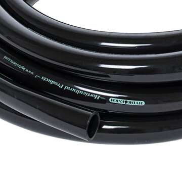 Active Aqua Hydrofarm 0.75 Inch Inside Diameter Vinyl Tubing for Indoor Vegetation Growing Hydroponi...