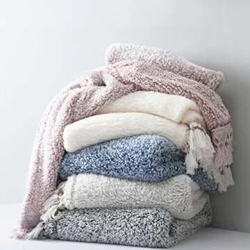 Ultra Soft Fleece Sherpa Blanket King Size, Cozy & Stylish
