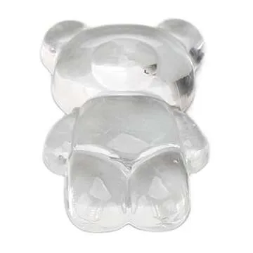 50pcs Nail Polish Color Card Transparent Acrylic Cute Cartoon Bear Shaped Nail Art Color Display Card Nail Polish Nail Art DIY Manicure Tool Accessories