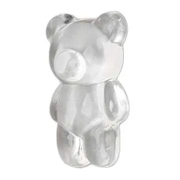 50pcs Nail Polish Color Card Transparent Acrylic Cute Cartoon Bear Shaped Nail Art Color Display Card Nail Polish Nail Art DIY Manicure Tool Accessories