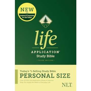 Tyndale NLT Life Application Study Bible, Third Edition, Personal Size (Softcover) – New Living Translation Bible, Personal Sized Study Bible to Carry with you Every Day