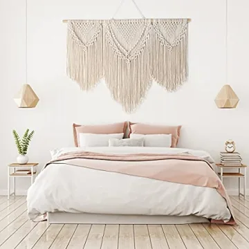 Boho Macrame Wall Hanging Modern Home Decor Cotton