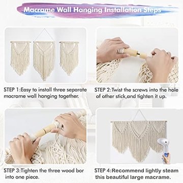 Boho Macrame Wall Hanging Modern Home Decor Cotton