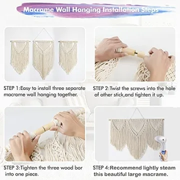 Boho Macrame Wall Hanging Modern Home Decor Cotton