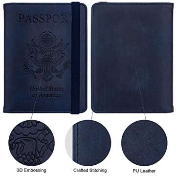 WALNEW RFID Passport Holder for Travel - Stylish & Secure