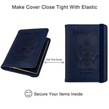 WALNEW RFID Passport Holder for Travel - Stylish & Secure