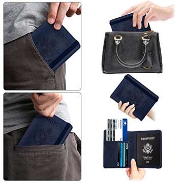 WALNEW RFID Passport Holder for Travel - Stylish & Secure