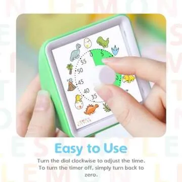 Visual Timer for Kids, Toddler, Autism, ADHD & Preschool Classroom - Animal Silent Countdown Timers - 60 Minute Productivity & Time Management Clock (Dinosaur)