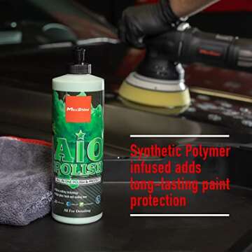 Maxshine All-in-One Polish & Protect 16oz - Ultimate Paint Correction & Sealant Protection - Fast, Easy, High-Gloss Finish, Scratch & Swirl Remover - Premium Auto Detailing Accessories & Supplies