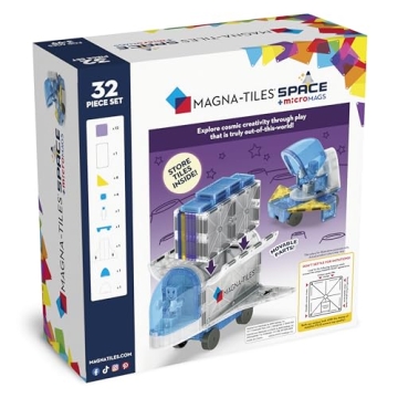 MAGNA-TILES Space 32-Piece Magnetic Construction Set