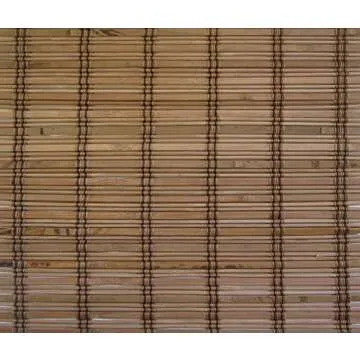 Cordless Woven Wood Roman Shades, 39W x 72H, Ashbury Camel, Sizes 20-72 Wide and 24-72 High