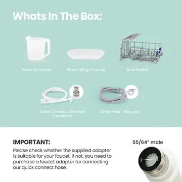 Compact Mini Dishwasher | No Hookup Needed