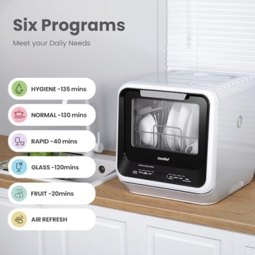 Compact Mini Dishwasher | No Hookup Needed