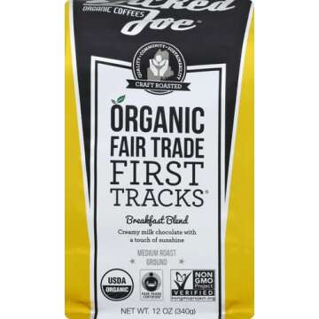 Wicked Joe Coffee Breakfast Blend Medium Roast Ground - 12 oz