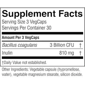 Nature's Sunshine Bacillus Coagulans Probiotics | 90 Capsules