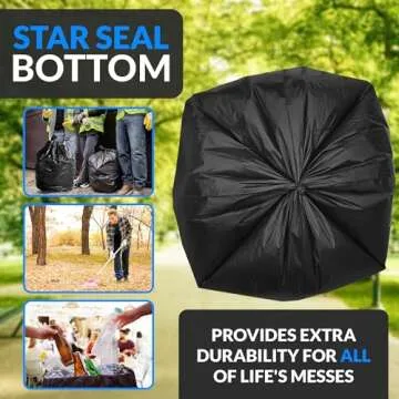 Reli Heavy Duty Trash Bags for Serious Cleanups | 250 Pack