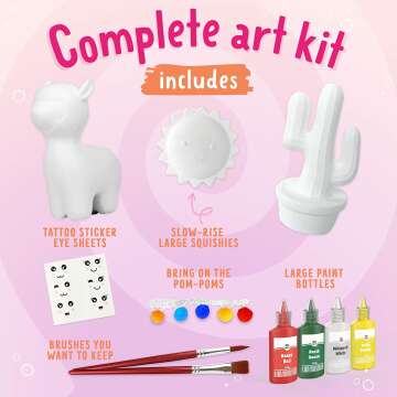 Alpaca Paint Your Own Squishies Kit for Kids