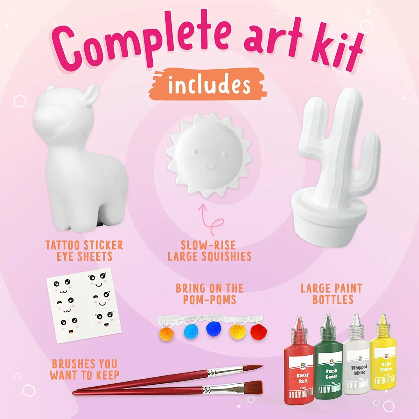 Alpaca Paint Your Own Squishies Kit for Kids
