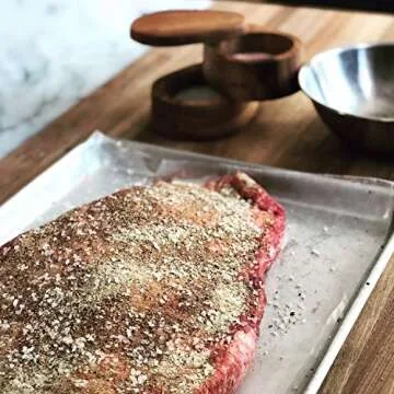 Ironwood Gourmet 28221 Appalachian Salt Cellar, Acacia Wood, 4 x 4 x 2.5 inches, Brown