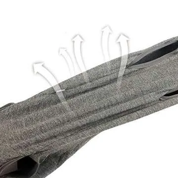 Dog Recovery Suit Abdominal Wound Puppy Surgical Clothes Post-Operative Vest Pet After Surgery Wear Substitute E-Collar & Cone(L, Grey)