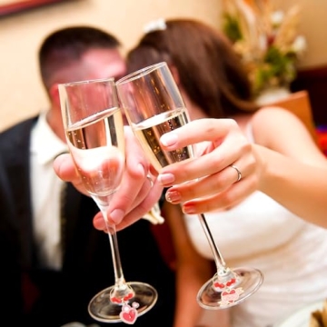 SANNIX 24pcs Valentine's Day Wine Glass Charms Set