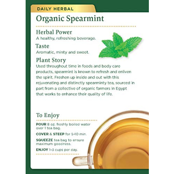 Traditional Medicinals Organic Spearmint Tea for Wellness