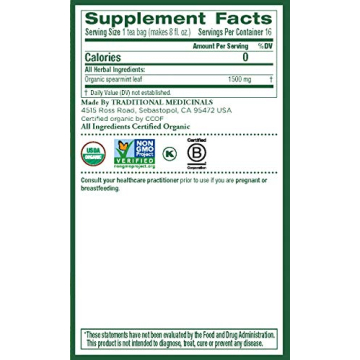 Traditional Medicinals Organic Spearmint Tea for Wellness