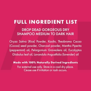 Natural Dry Shampoo Powder for Fresh Hair Anytime