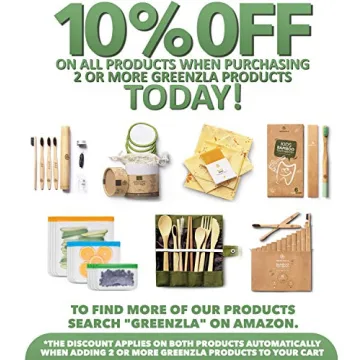 Greenzla Bamboo Utensils Set with Toothbrushes & Straw